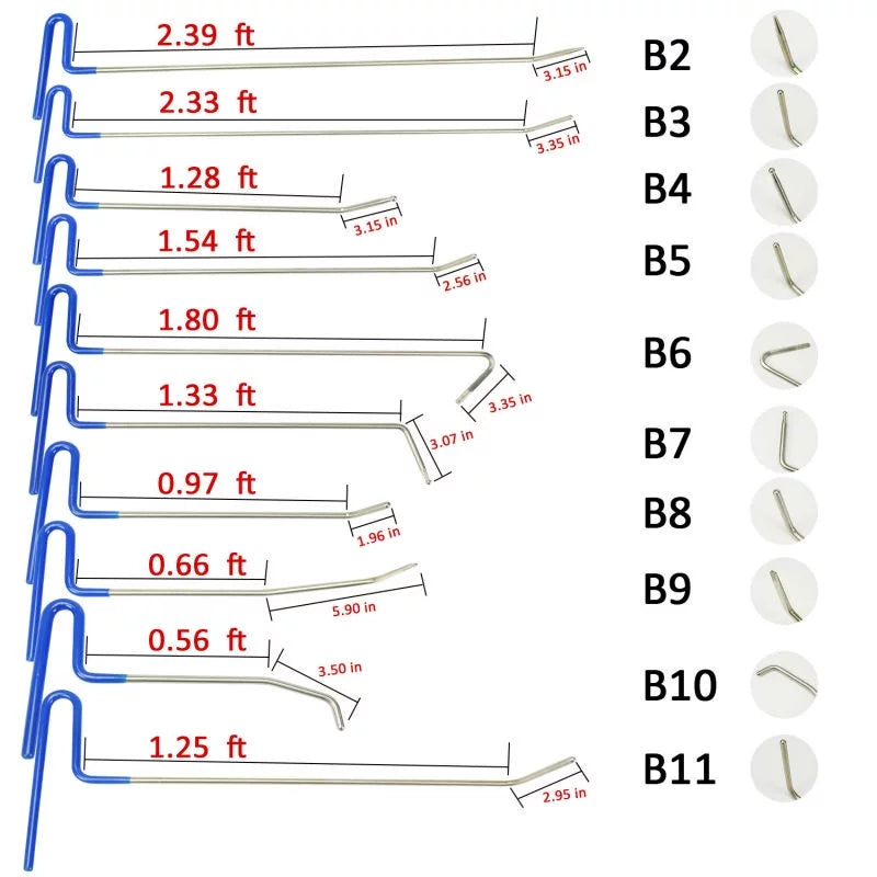 21 Pcs Paintless Dent Repair Tools Kit N12974