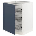 White Base Cabinet with Wire Baskets B95247