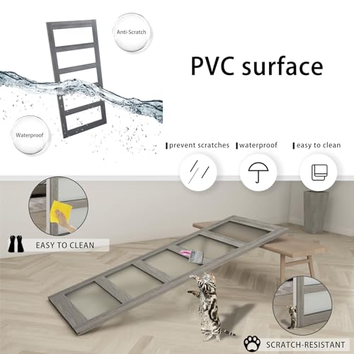 42in x 84in Frosted Glass Barn Door with 7FT Sliding Door Hardware Kit U153