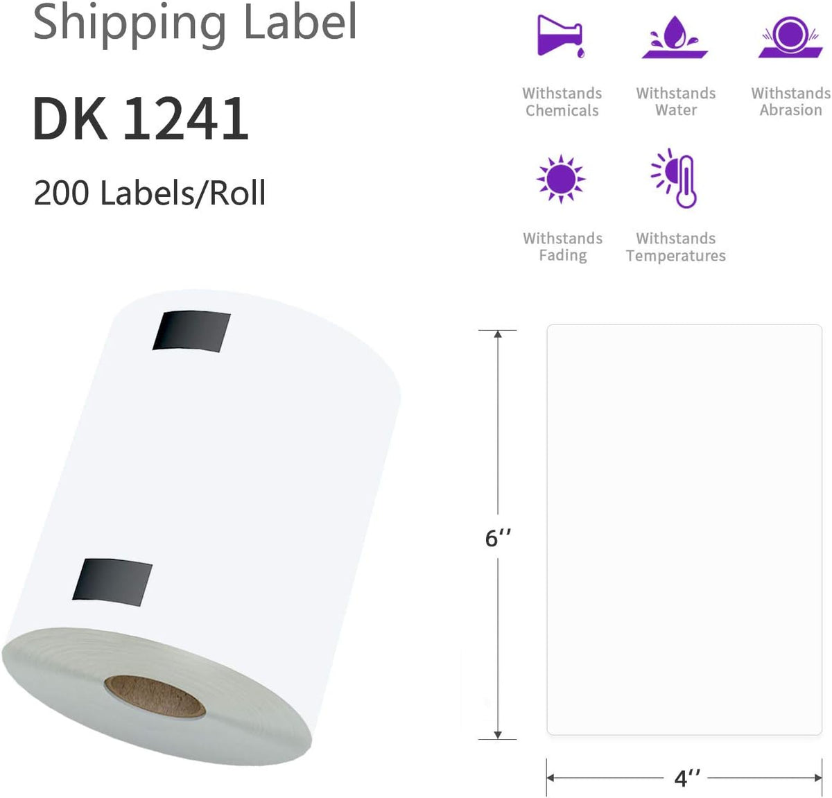 4 x 6 Shipping Label 2400 Labels Pack of 2 H932