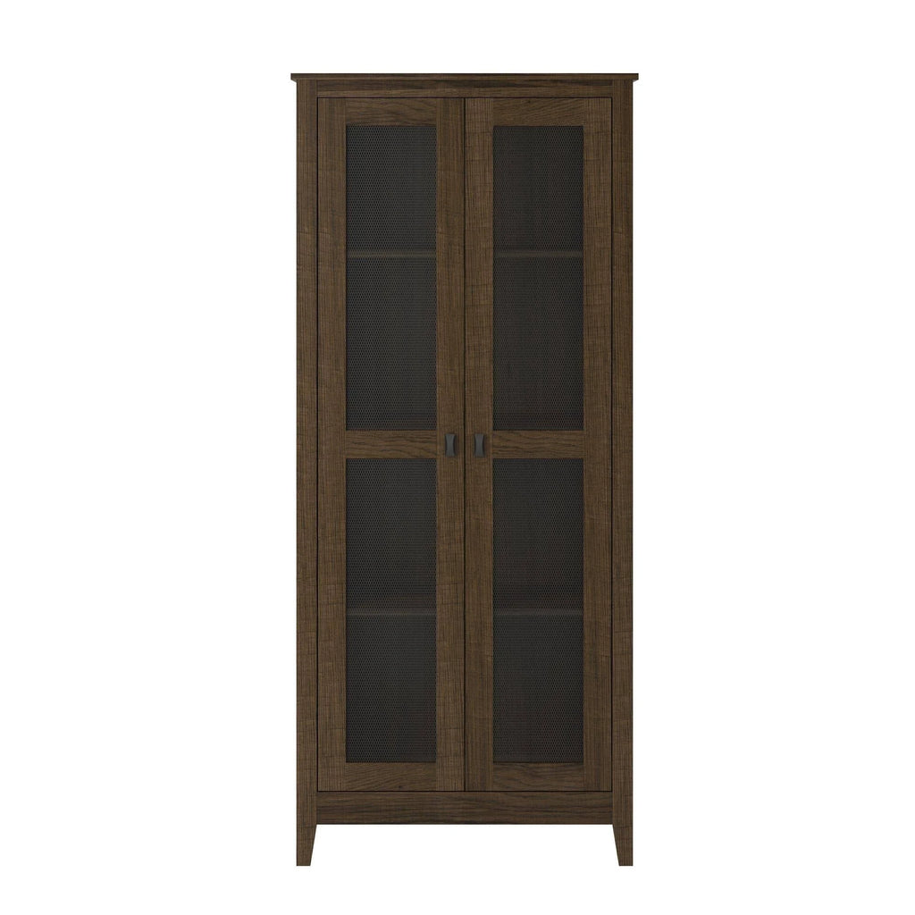 31.5 inch Wide Storage Cabinet with Mesh Doors V46410