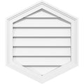 Vertical Peaked Surface Mount PVC Gable Vent O994330