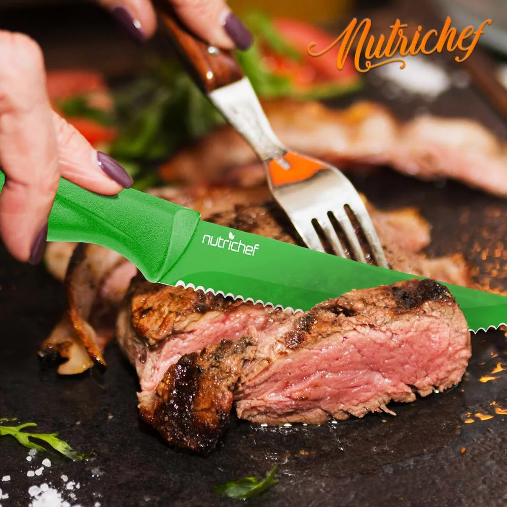 8 Piece Non-stick Stainless Steel Kitchen Knife Set L815307