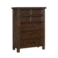 Brown Mango Veneer Wood Chest of Drawers U32606