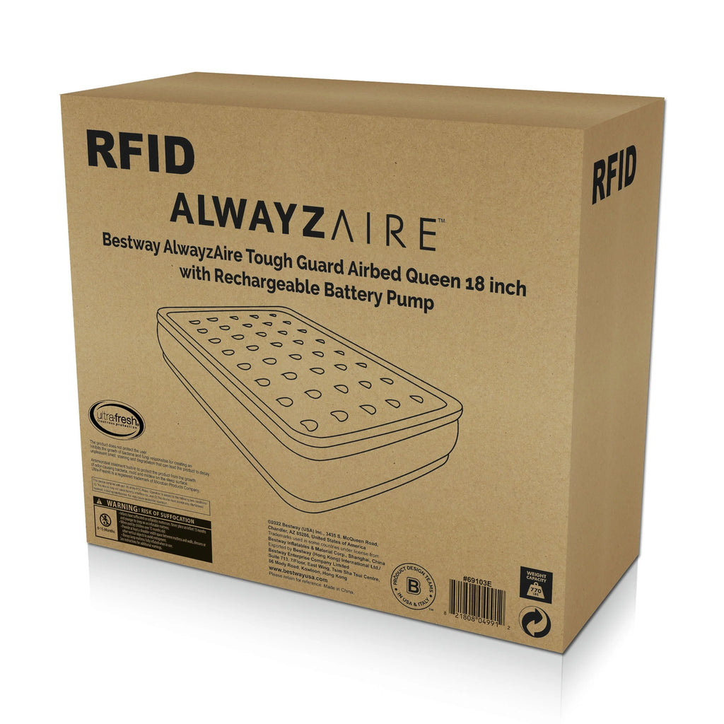 Queen Air Mattress with Rechargeable Pump W314007