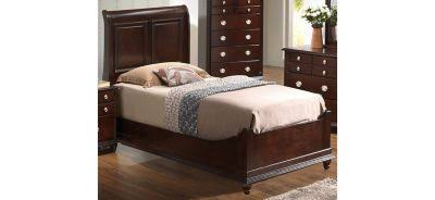 Twin Sleigh Bed in Cappuccino T68739