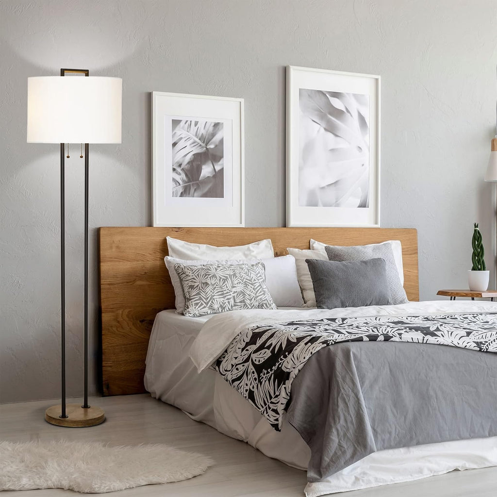 2-Light Floor Lamp with Pull Chains P194
