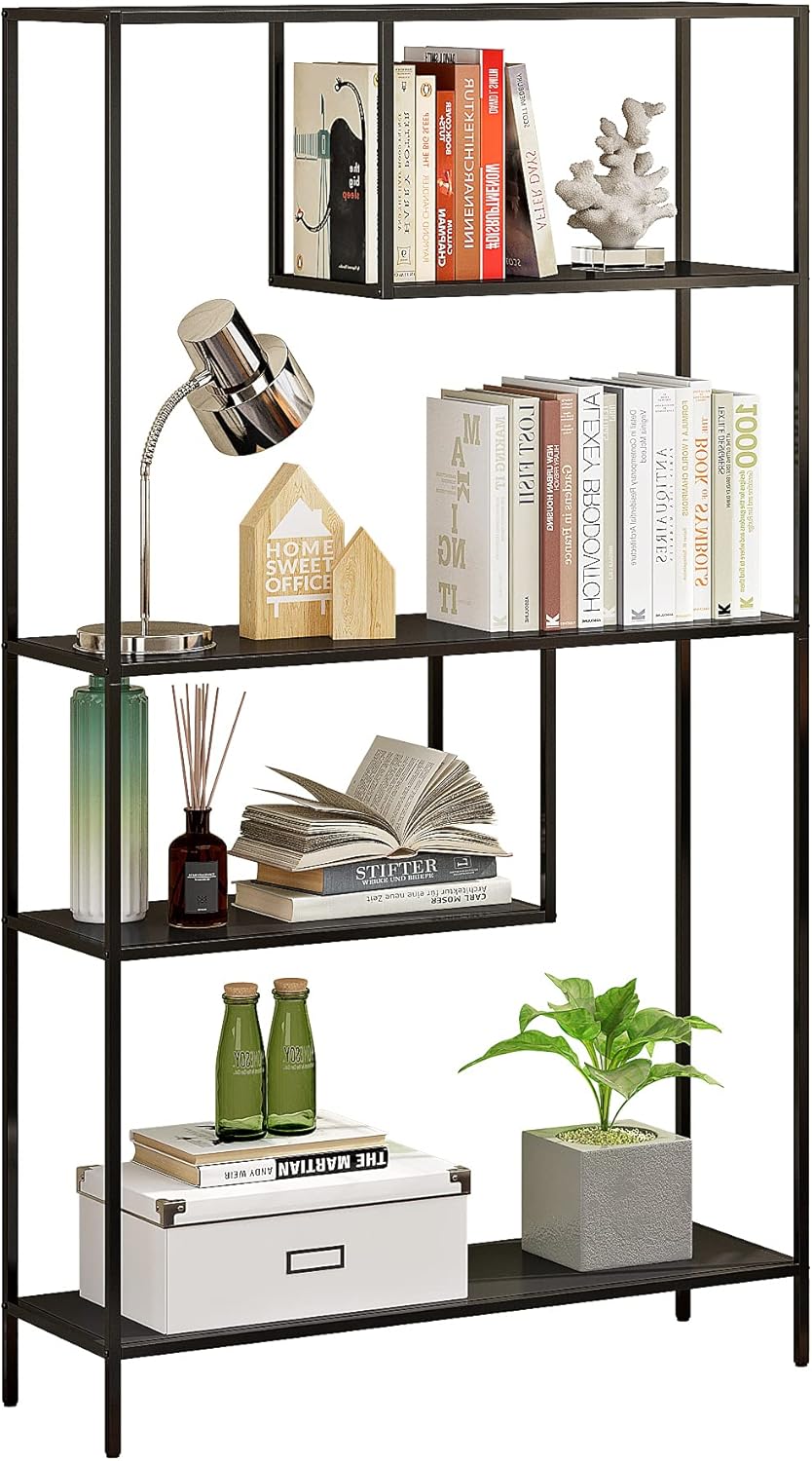 5-Tier White Bookshelf Storage Organizer N76120