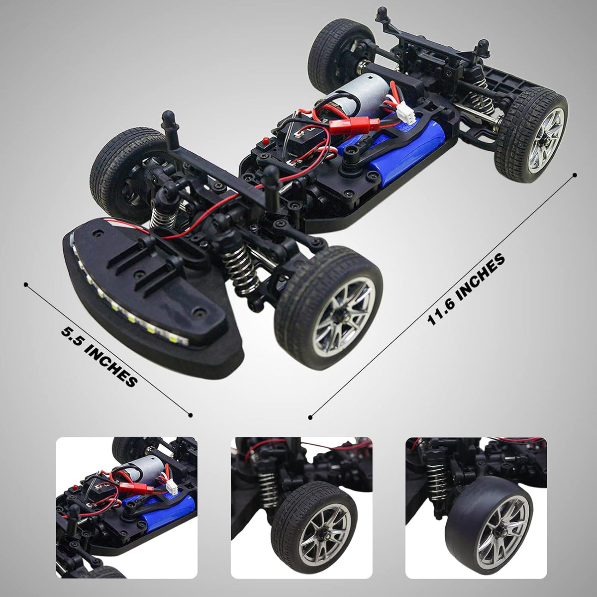 1/16 Scale RC Drift Car 2.4GHz High Speed Offroad O157414