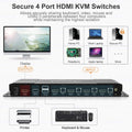 HDMI KVM Switcher 4K 60Hz 4 in 1 Out B907504