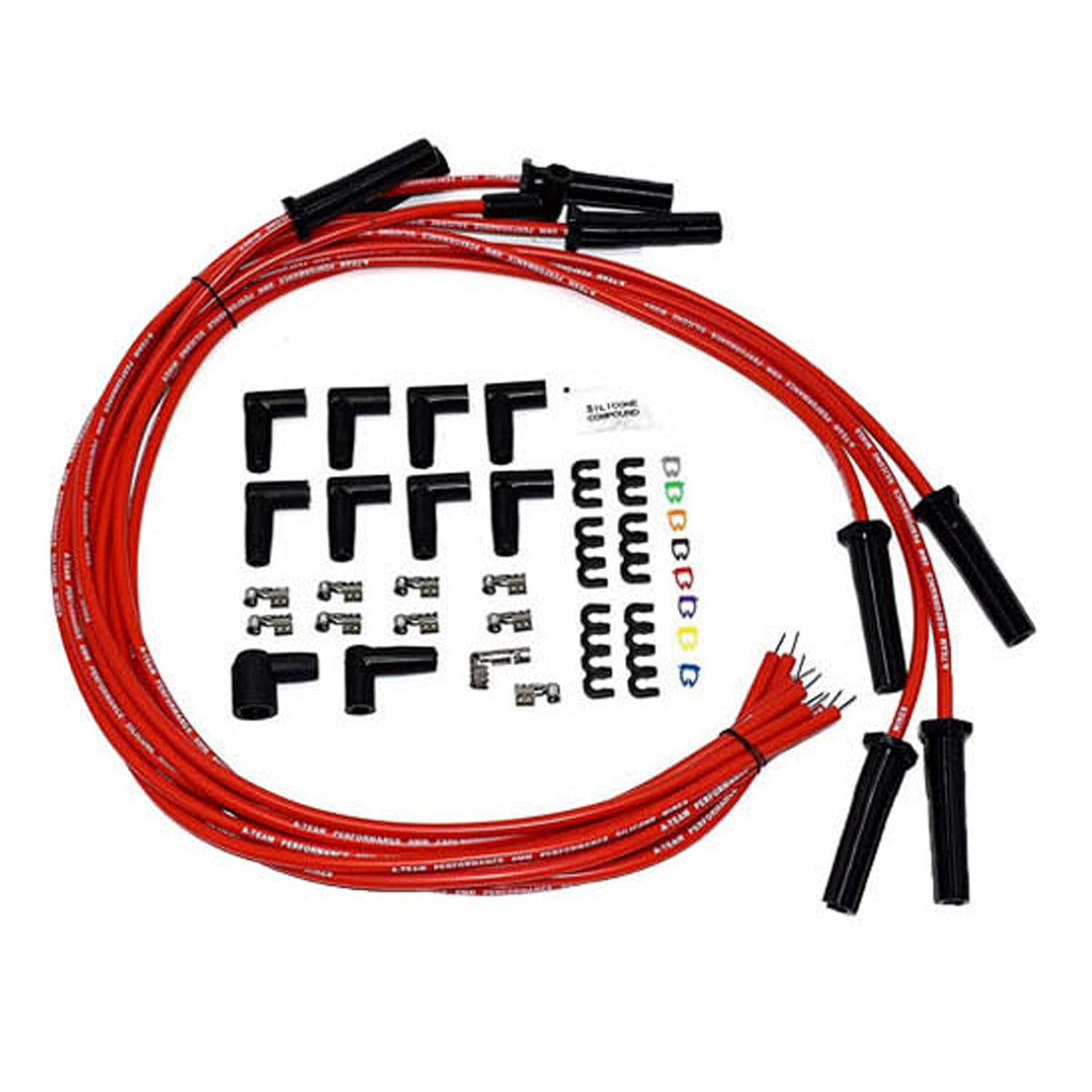 HEI Distributor, 8.0mm Spark Plug Wires, and Battery-Pigtail Harness Kit I537