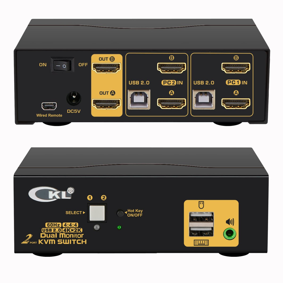 2 Port USB-C KVM Switch with Cables D945913