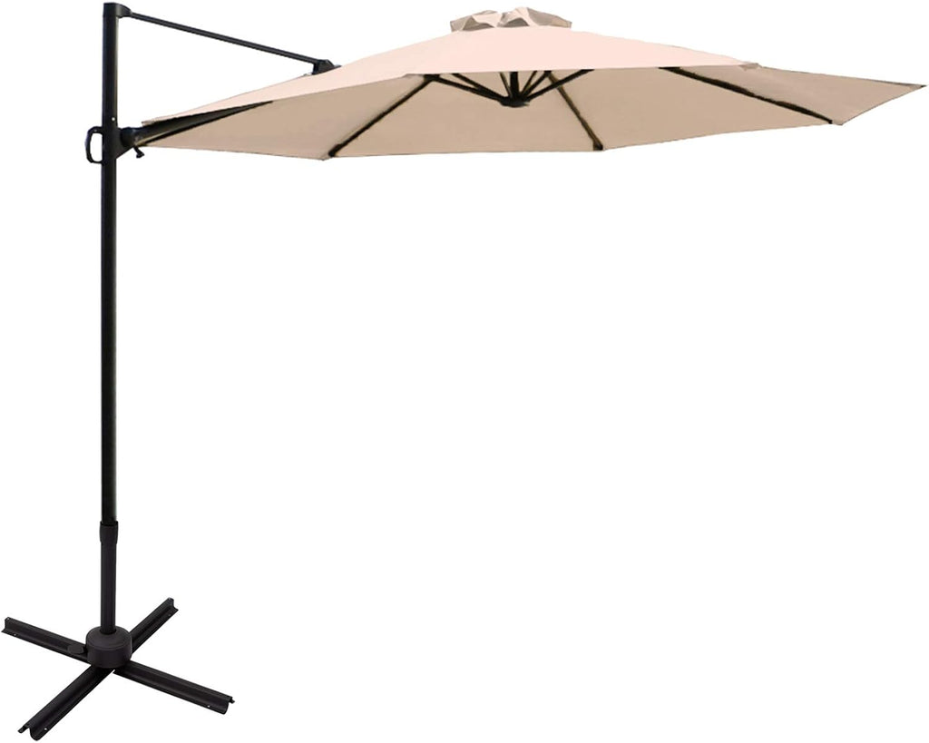 10 ft Cantilever Offset Patio Umbrella and Stand X775246