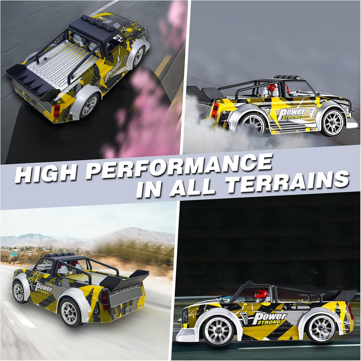 1/16 Scale RC Drift Car 2.4GHz High Speed Offroad O157414