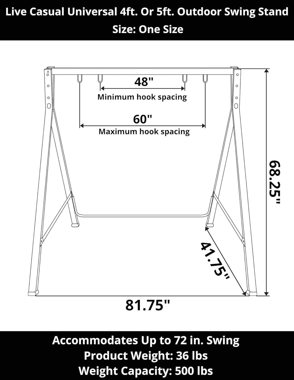 4ft. Or 5ft. Outdoor Swing Stand V506446