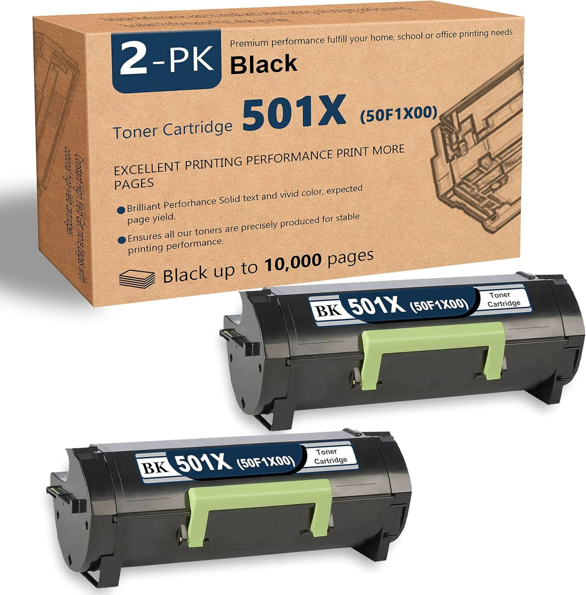 Black 2-Pack Toner Cartridge V30580