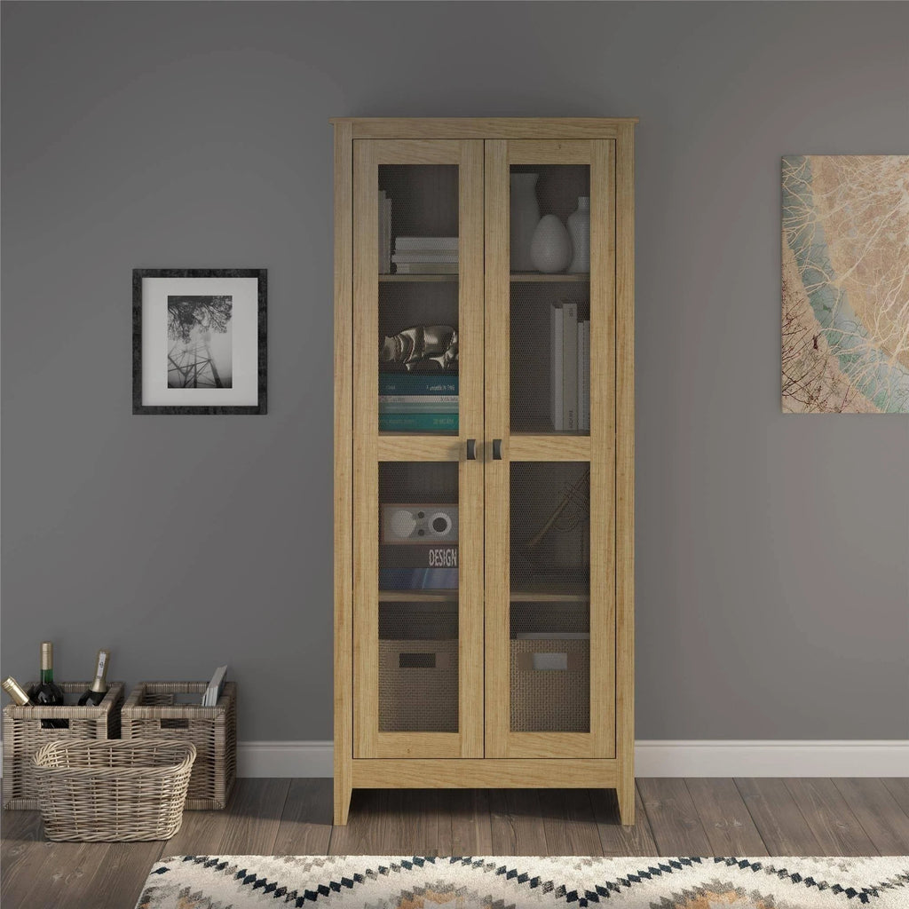 31.5 inch Wide Storage Cabinet with Mesh Doors V46410