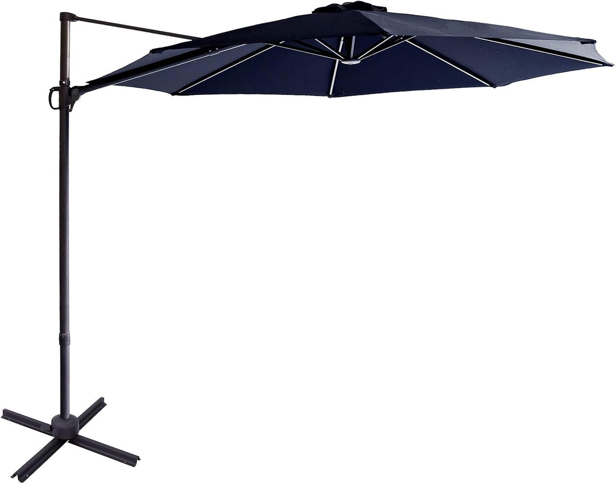 10 ft Cantilever Offset Patio Umbrella and Stand X775246