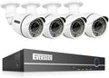 4 Channel 1080P Security Camera System with 4 Weatherproof Cameras U777416