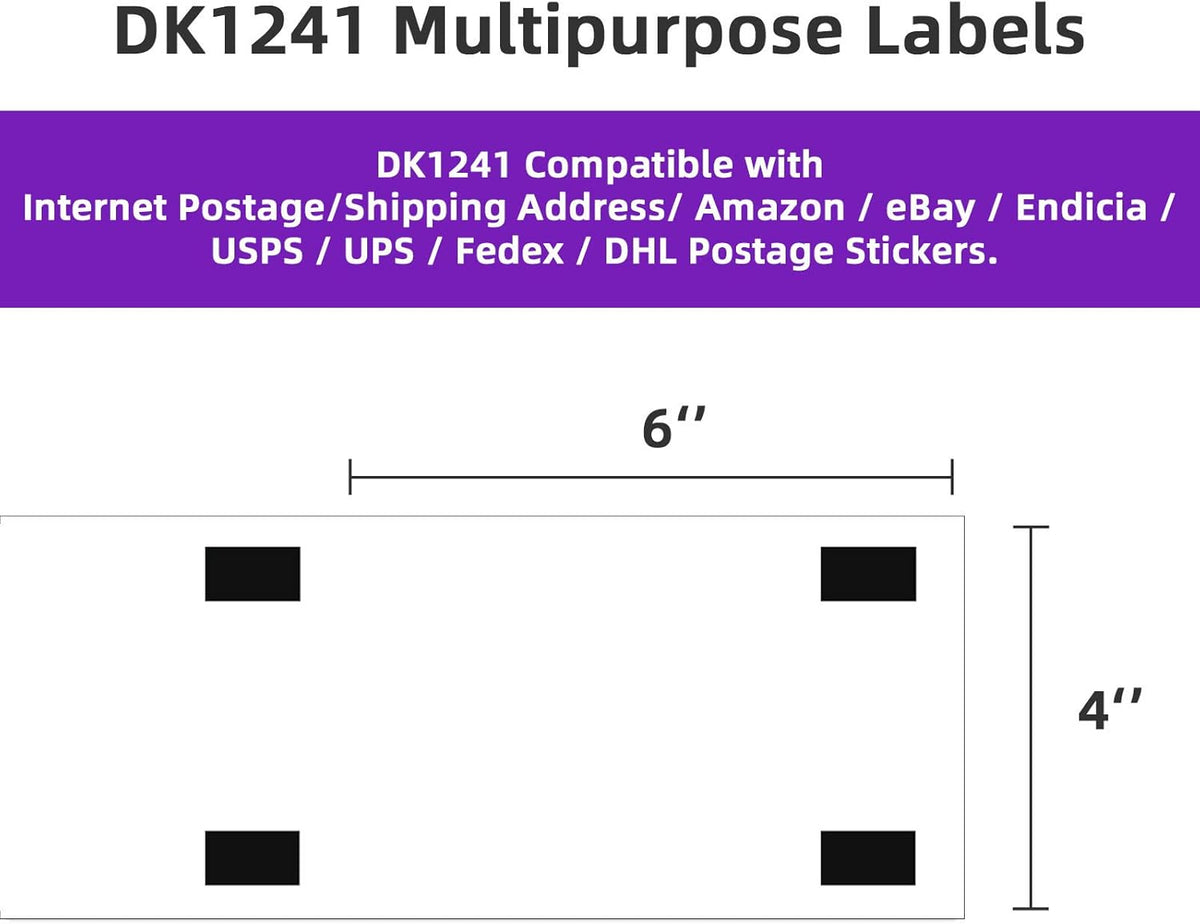 4 x 6 Shipping Label 2400 Labels Pack of 2 H932