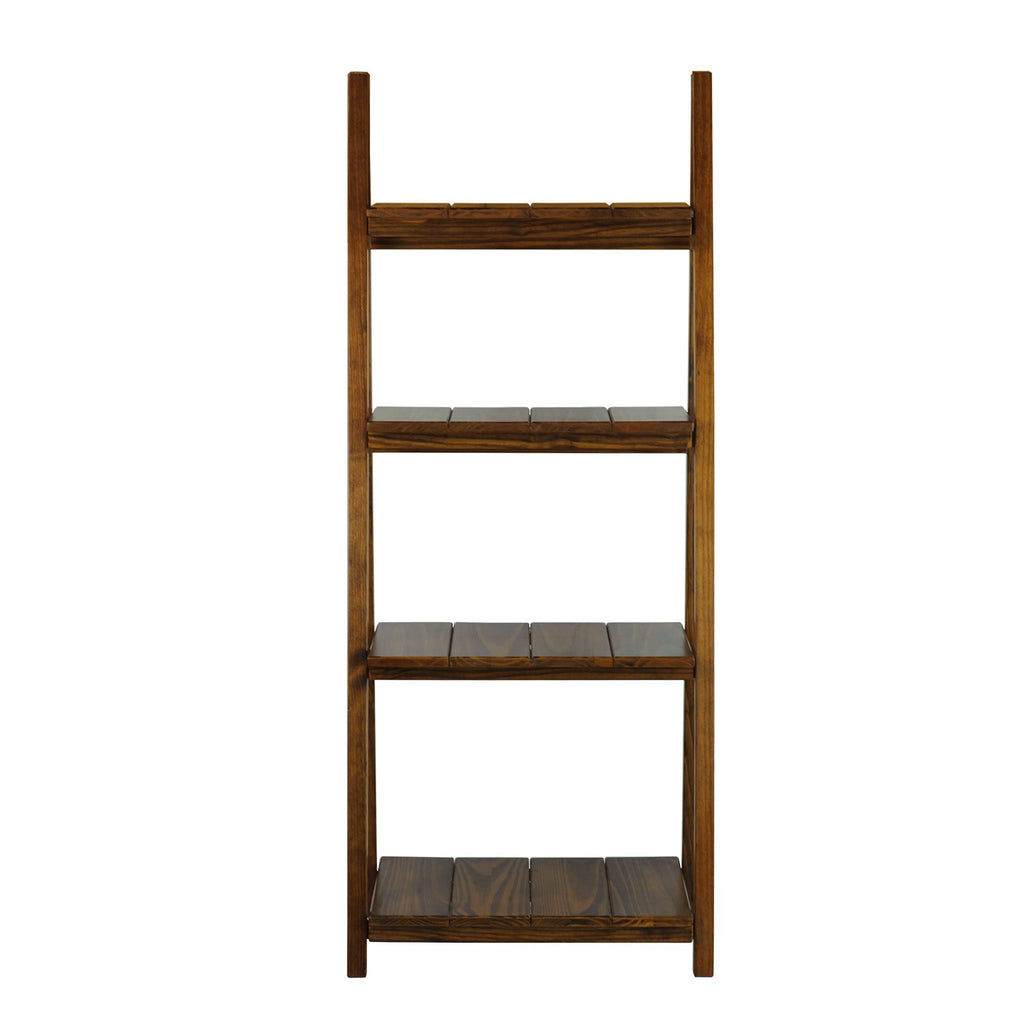 Warm Brown 4 Shelf Folding Bookcase C12255