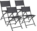 4 Pcs Black Folding Patio Chairs R9187