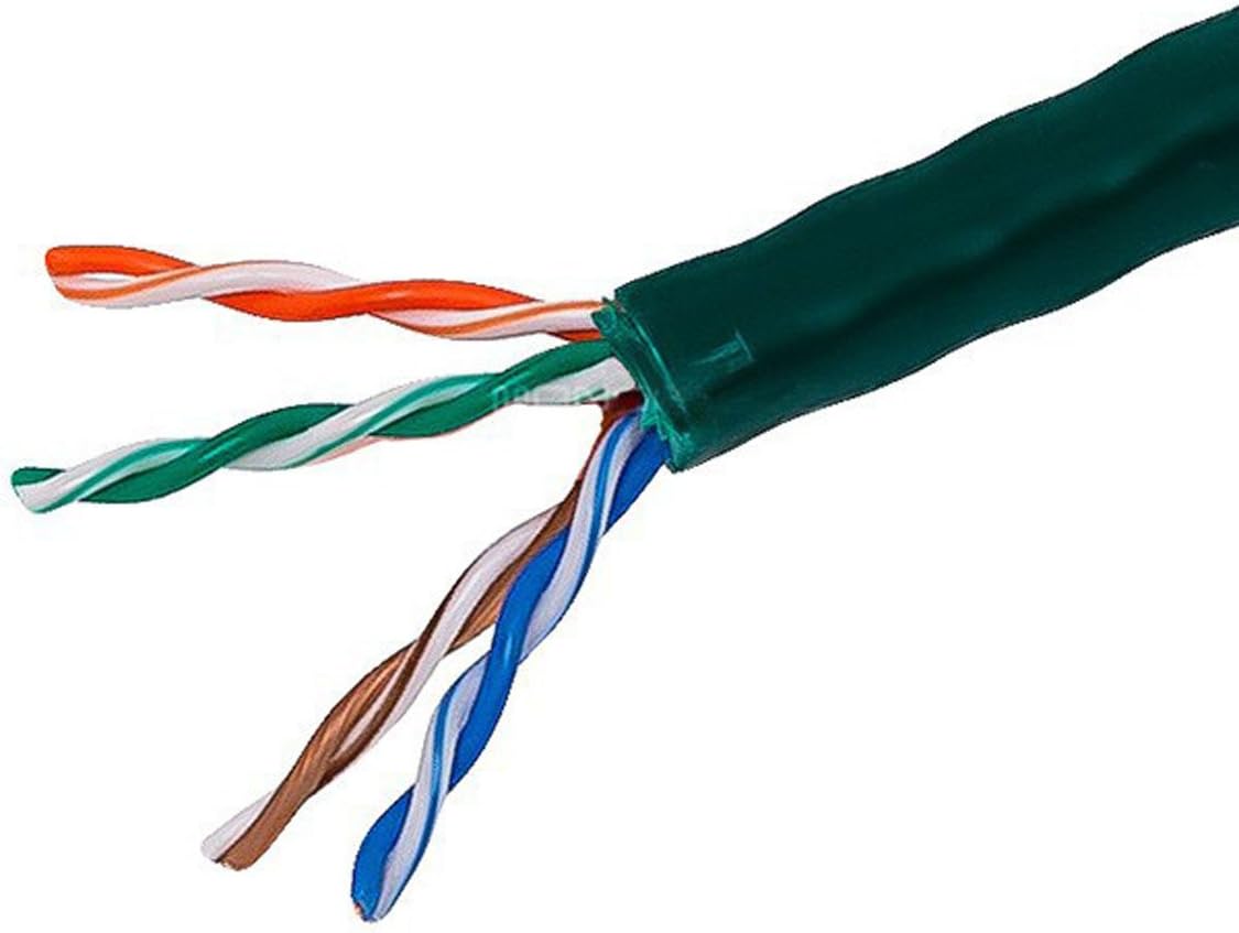 1000FT 24AWG Cat5e UTP Riser Rated Bare Copper Cable - Blue V1881