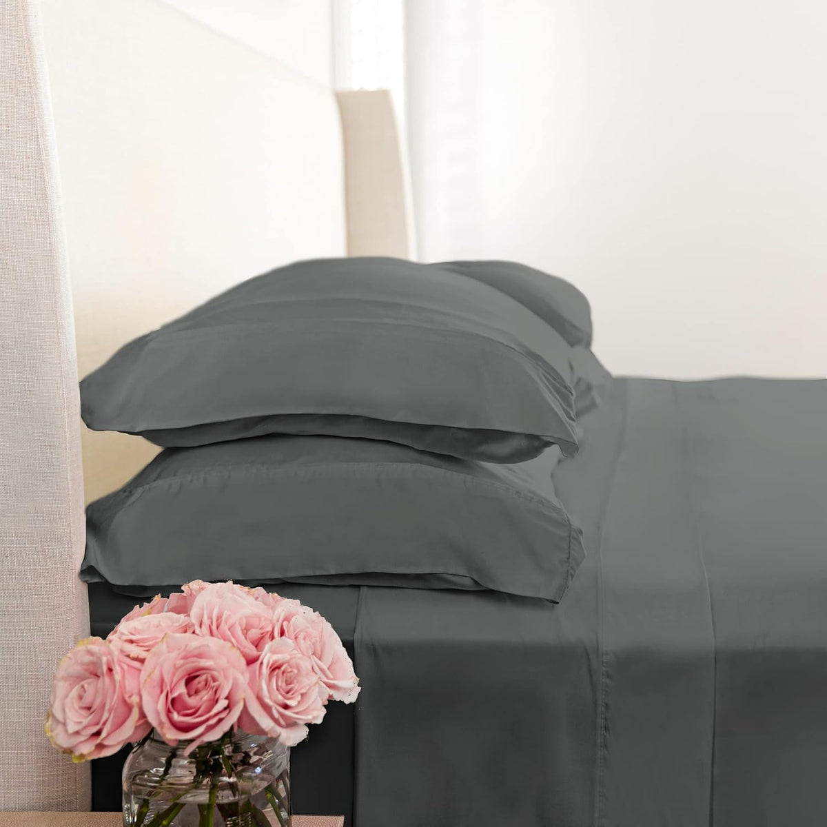 100% Viscose from Bamboo Sateen Weave Sheet Set W7241