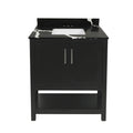 Espresso 31x22 Bath Vanity with Quartz Top L382