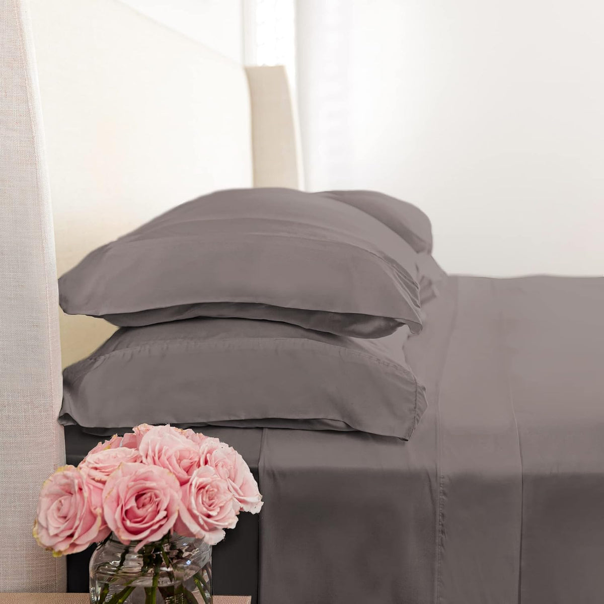 100% Viscose from Bamboo Sateen Weave Sheet Set W7241