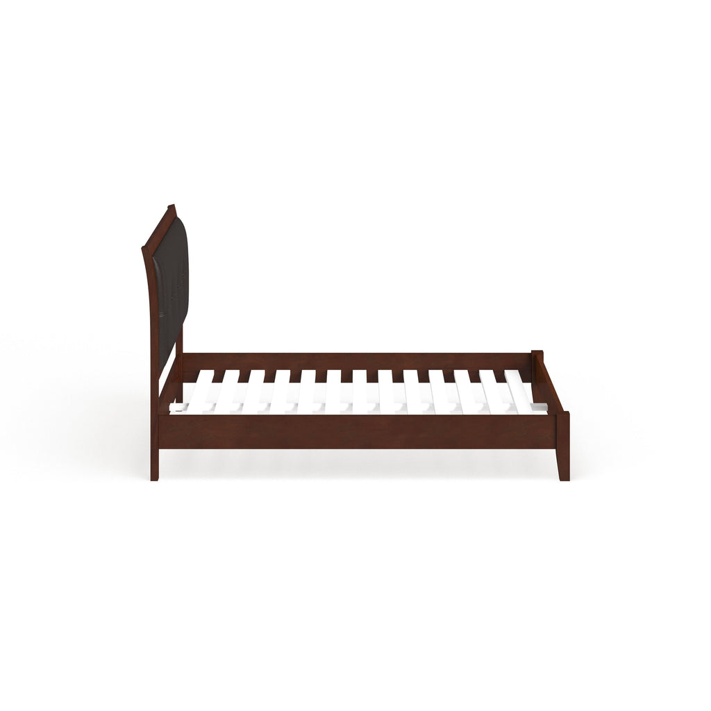 Brown Cherry California King Platform Bed H740889