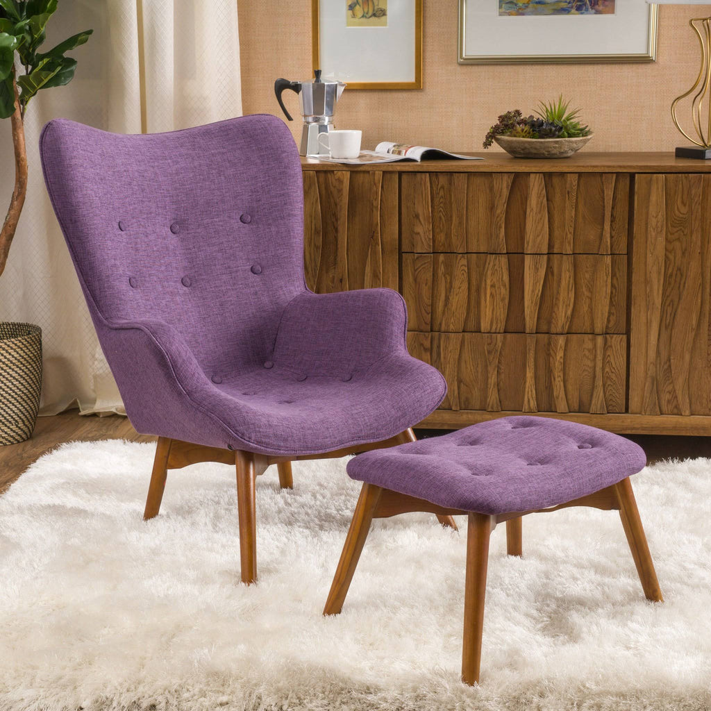 Mid Century Chair Set Orange M1511