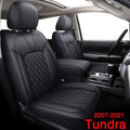 Black Red Full Set Water Proof Faux Leather Car Seat Covers I451