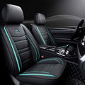 Leather Car Seat Covers 5 Seats Full Set Black Pink B892934