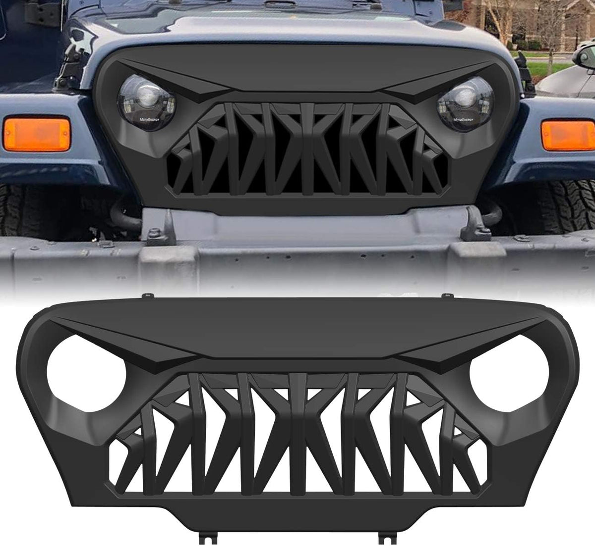 Front Matte Black ABS Grill Cover Z715226
