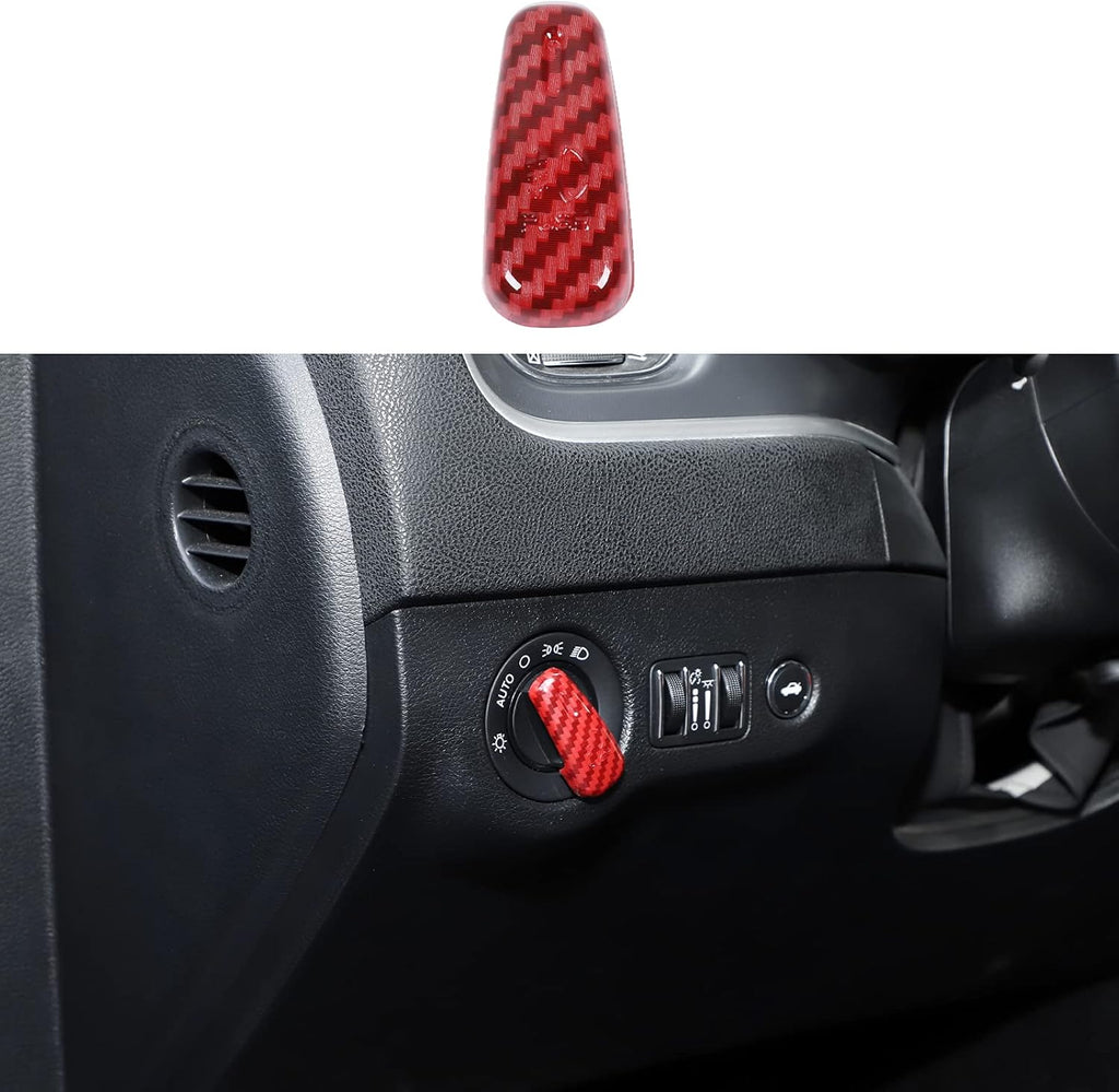 Headlight Control Switch Knob Cover Trim (Red) N88679
