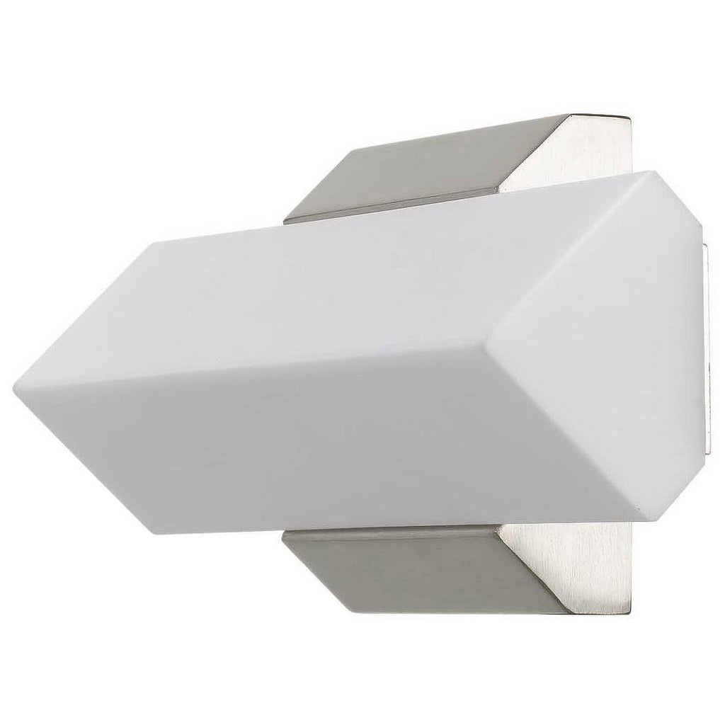 Single Light Integrated LED Bath Bar Brushed Steel O234