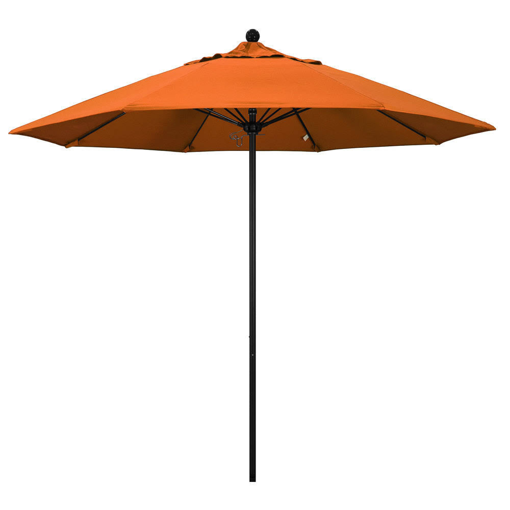9 ft. Stone Black Aluminum Market Patio Umbrella N53479