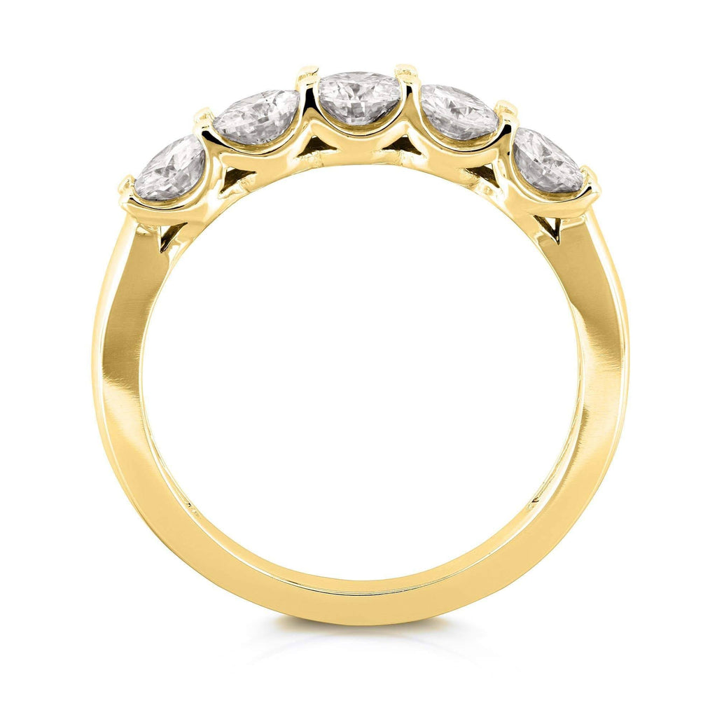 4/5 Carat Round Brilliant Near Colorless Moissanite Bridal Wedding Band Z2435