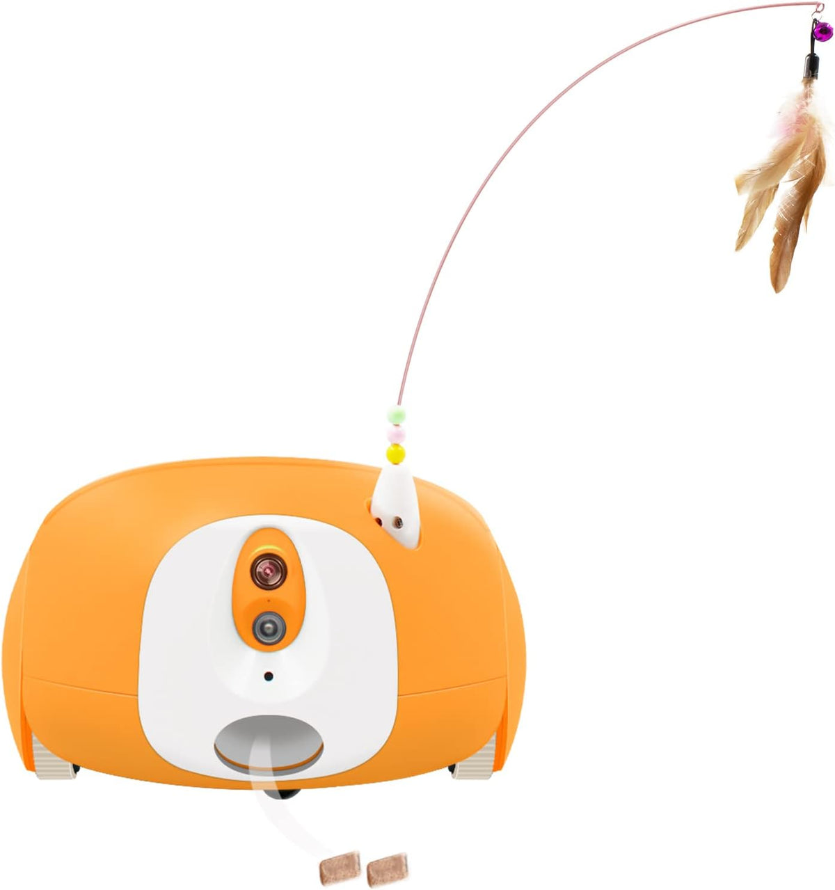 Pet Camera Robot with App Remote Control, 2 Way Audio, 1080P HD Night Vision I428218