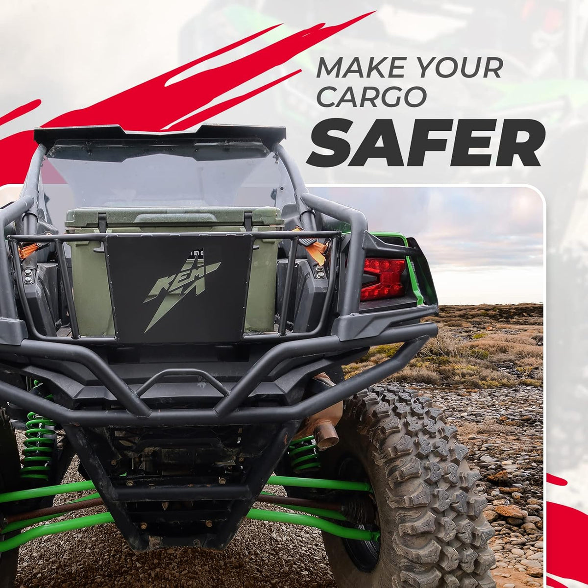 Heavy Duty Steel UTV Cargo Bed Enclosure Y98524