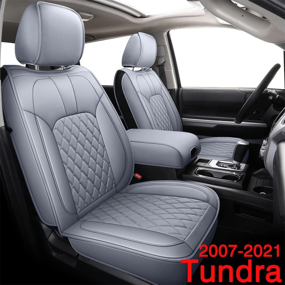 Black Red Full Set Water Proof Faux Leather Car Seat Covers I451