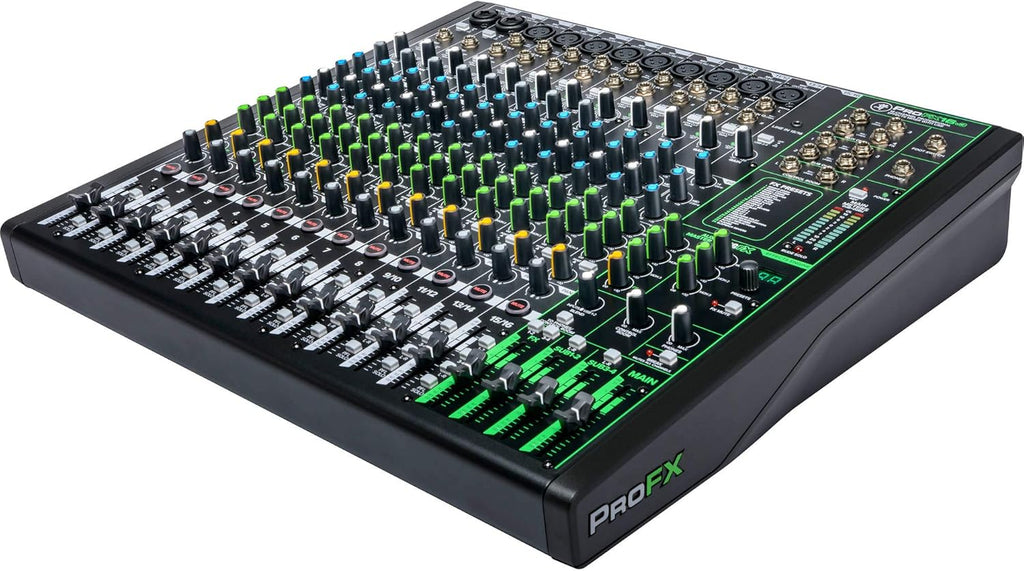 16-Channel Unpowered Mixer with TRS Cable, XLR Cable, Adapter and Microfiber Cloth U57178