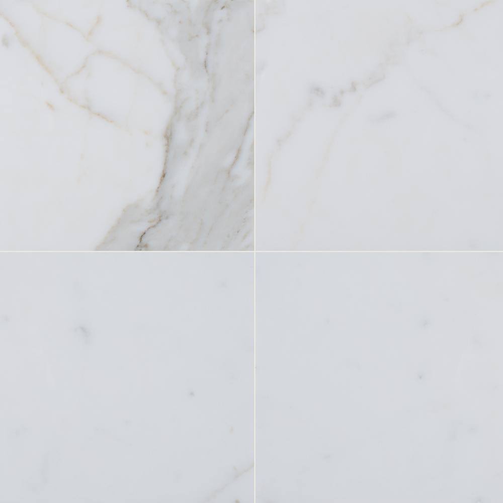 Calacatta Gold 12 in. x 24 in. Polished Marble Tile Y106