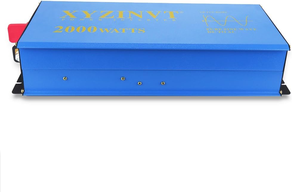 2000W Pure Sine Wave Power Inverter 12V to 120V with Remote T7254