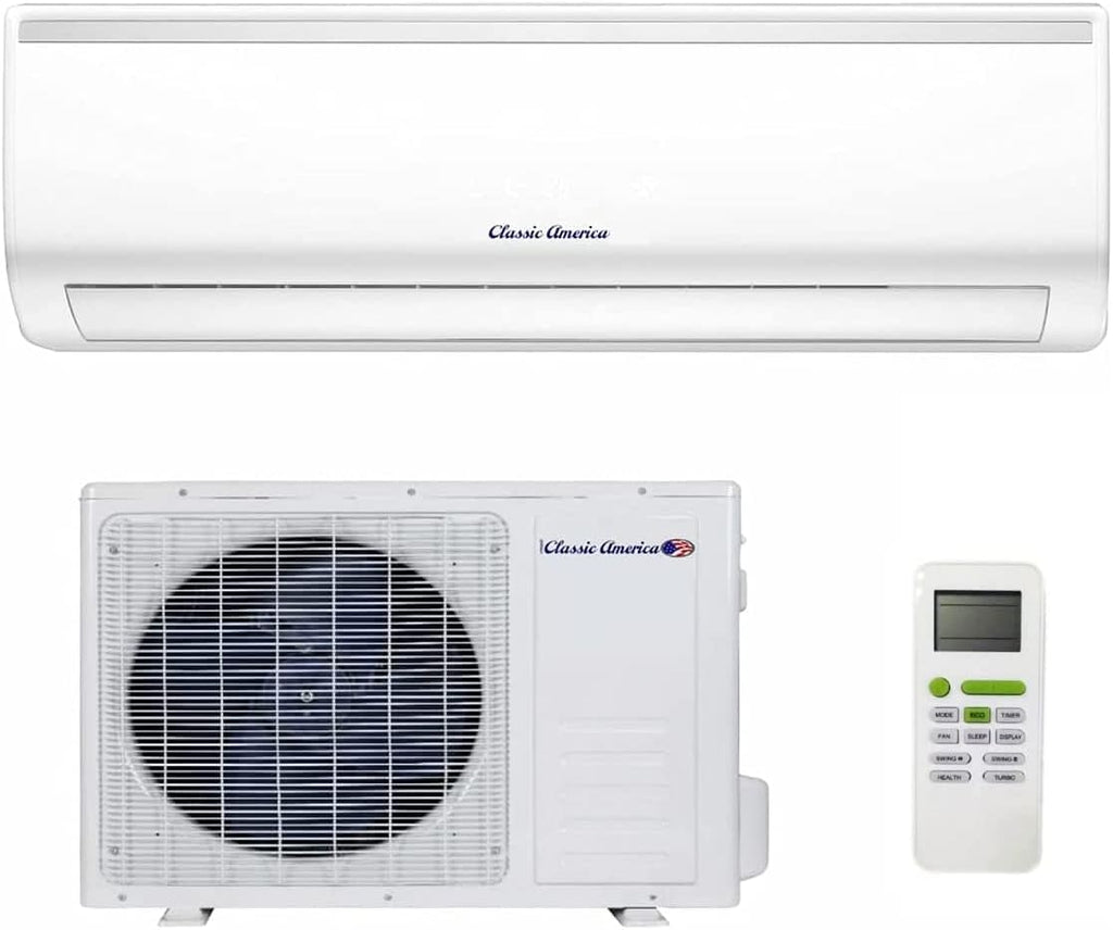 Wall Mount Mini Split Inverter Air Conditioner with Heat Pump, 24000 BTU 18 SEER 240VAC T405324