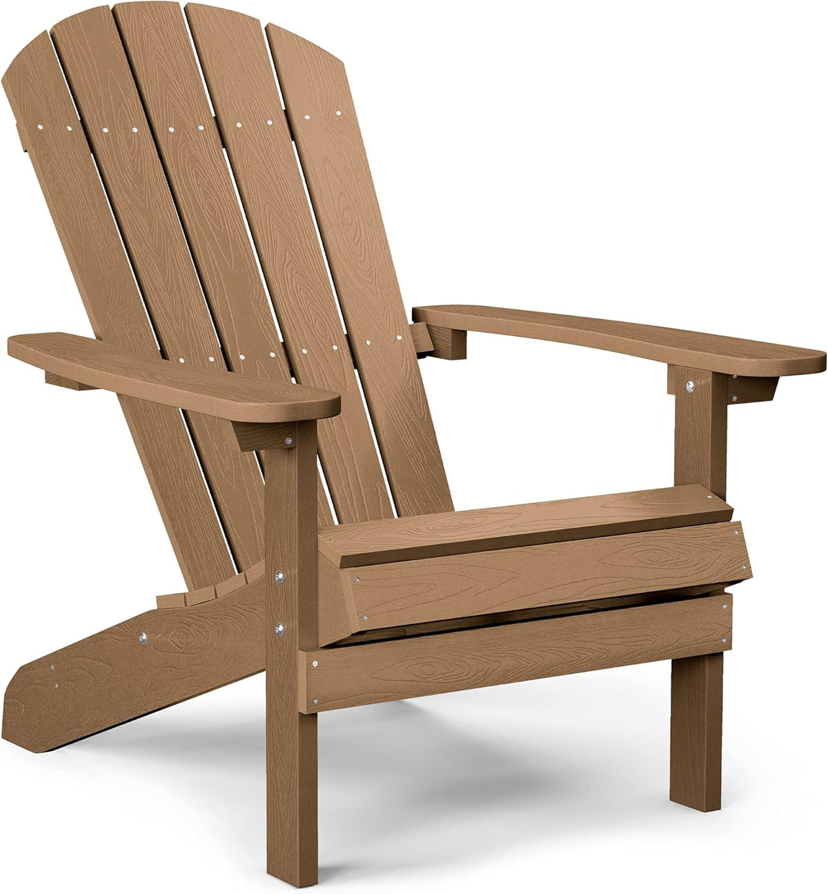 Black Plastic Adirondack Chairs Set of 2 J9475
