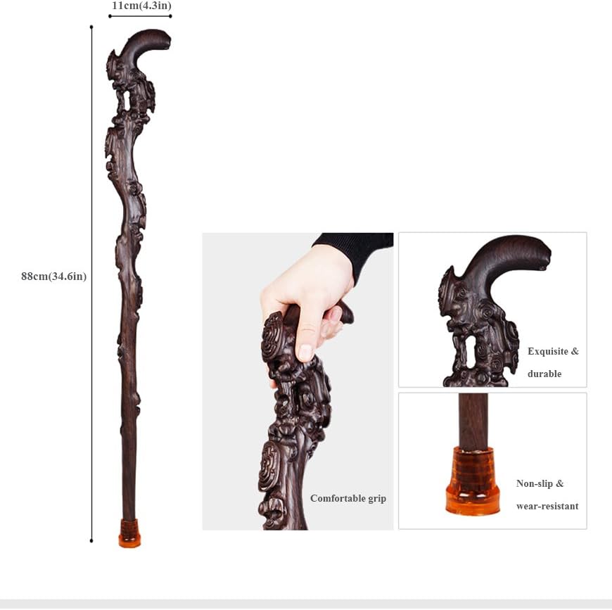 Wood Cane with Curved Handle N95100