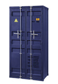 Blue Double Door Wardrobe O7696