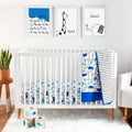 3 Pc Organic Cotton Crib Bedding Set C659